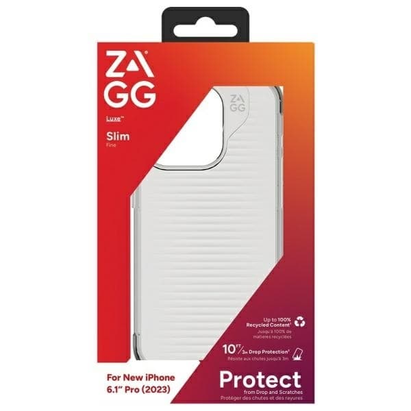 ZAGG Mobilskal till iPhone 15 Pro MagSafe Luxe Snap - Clear