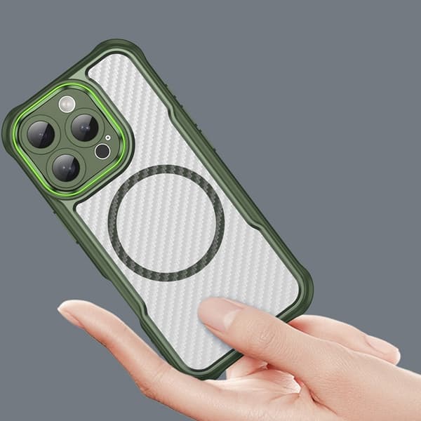 Mobilskal till iPhone 16 Pro Max MagSafe Silikon Leading - Grön Grön