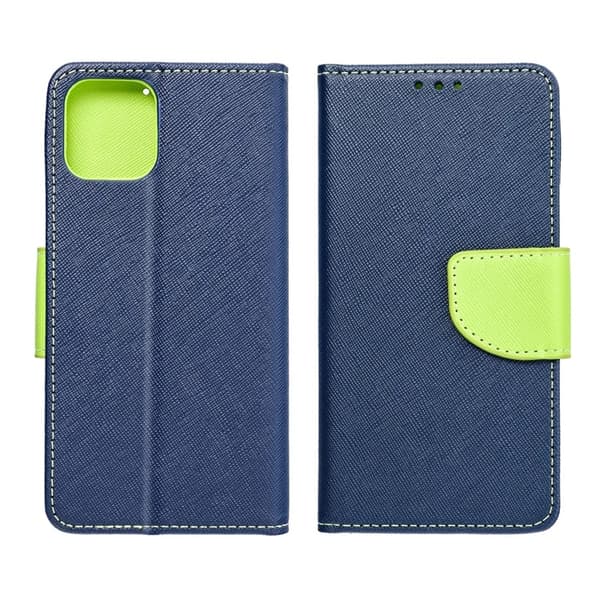 Xiaomi Redmi Note 14 5G Pung Etui Fancy - Navy/Lime Blå