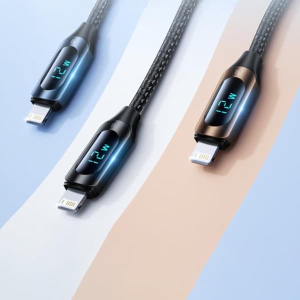 Wozinsky USB C till Lightning-kabel (2 m) - Svart Svart
