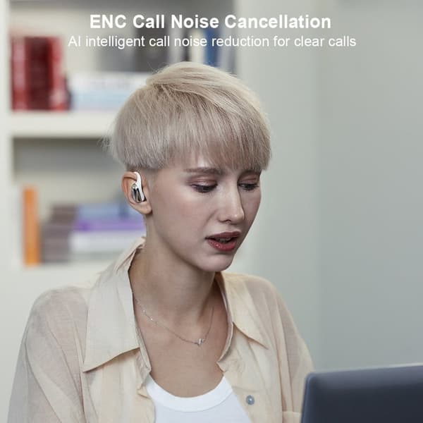 XUNDD W002 ENC Bluetooth Hörlurar Öronkrok - Vit