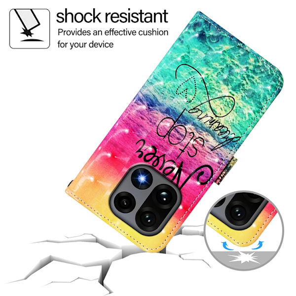 OnePlus 15 Konstläder Plånboksfodral Pattern Printing Grön