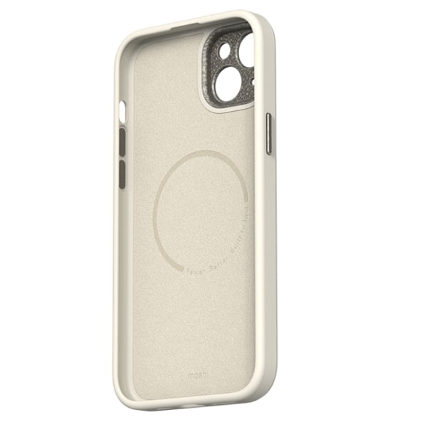 Moshi iPhone 15 Plus Mobilskal Magsafe Napa - Äggtoddy Vit