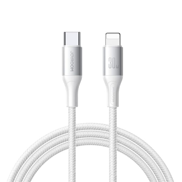 Joyroom USB-C till Lightning kabel 30W 1m Flash S-A28 - Vit Vit