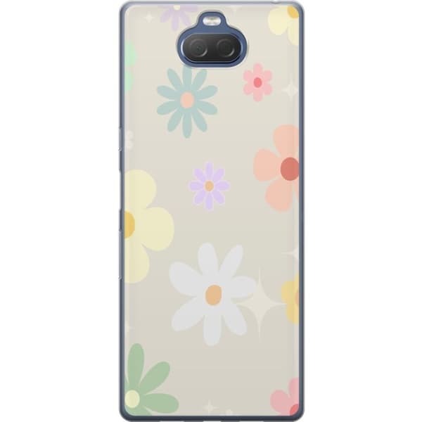 Mobilskal till Sony Xperia 10 Plus med fejdande blommor