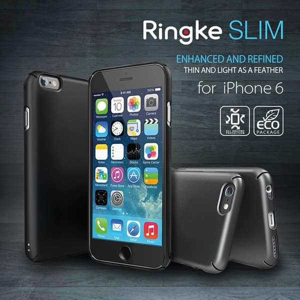Ringke Slim Dual Coated Skal till Apple iPhone 6 / 6S  (Vit) White