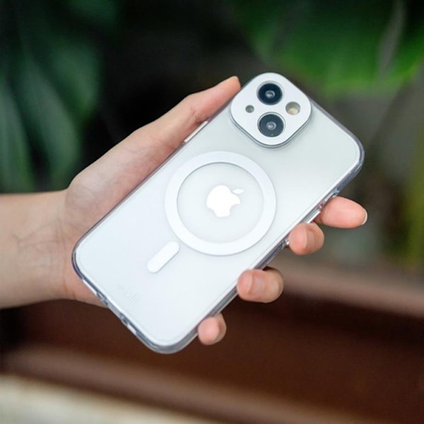 Moshi iPhone 15 Pro Max Mobilskal Magsafe iGlaze - Meteoritgrå