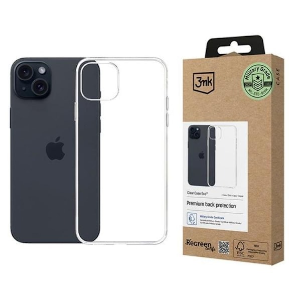 3MK Mobilskal till iPhone 15 Plus Eco - Clear