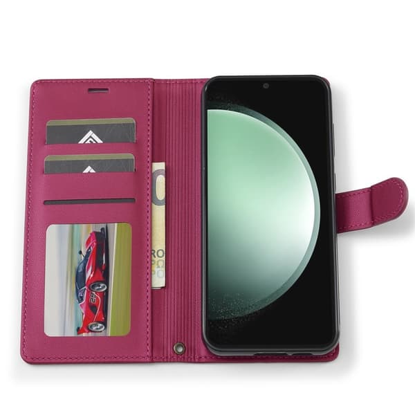 LC.IMEEKE L2 Series Samsung Galaxy A17 Plånboksfodral Konstläder - Röd