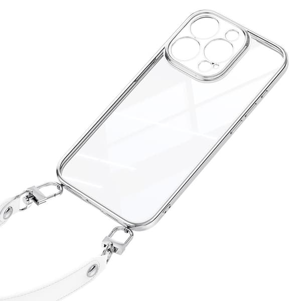 SULADA Mobilskal till iPhone 16 Pro Electroplating Ultra Clear TPU Vit