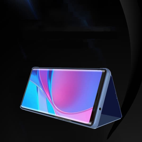 Galaxy A22 4G -puhelimen läpinäkyvä Clear View -kotelo - sininen Blå