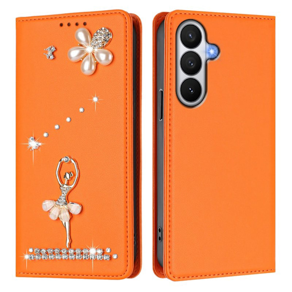 Plånboksfodral för Samsung Galaxy S26 Konstläder RFID - Orange