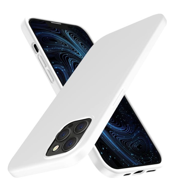 Nestemäinen silikonikotelo iPhone 13 Pro Max - valkoinen White