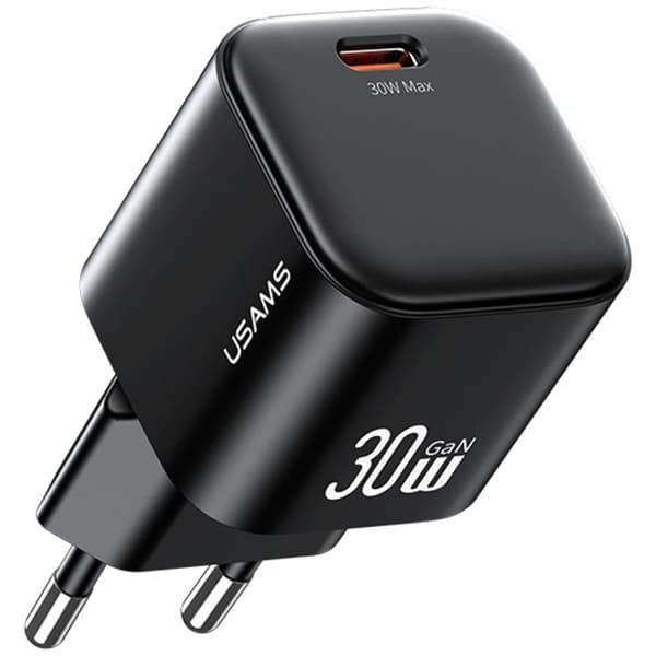 USAMS Snabbladdare 30W USB-C Med Lightning Kabel 1m JO Series - Vit Vit