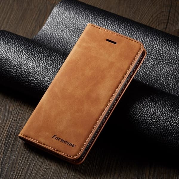 FORWENW Fantasy Series iPhone 7/8/SE Plånboksfodral Konstläder - Brun