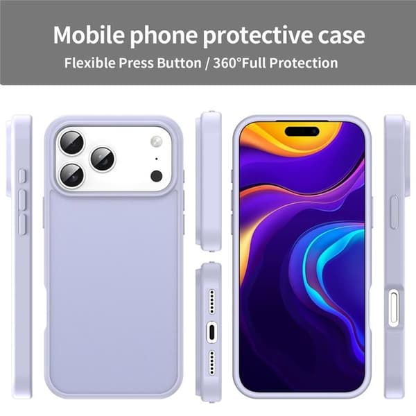 Mobilskal till iPhone 17 Pro Skin Touch Matte - Lila Lila