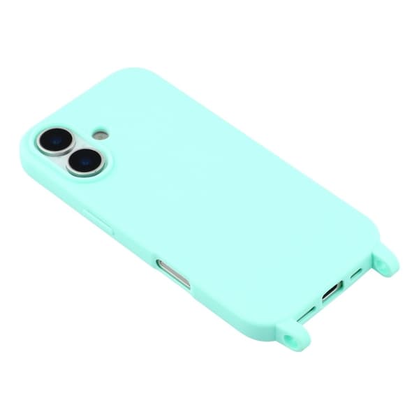 Mobilskal till iPhone 17 TPU med Hål för Rem - Mintgrön Grön