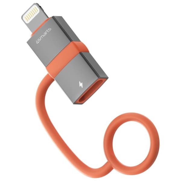[2-Pack] 4smarts USB-C till Lightning Adapter 27W - Grå Grå