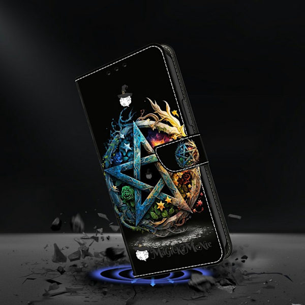 Plånboksfodral för Samsung Galaxy S26 Plus Fällbart Ställ Konstläder Mönster