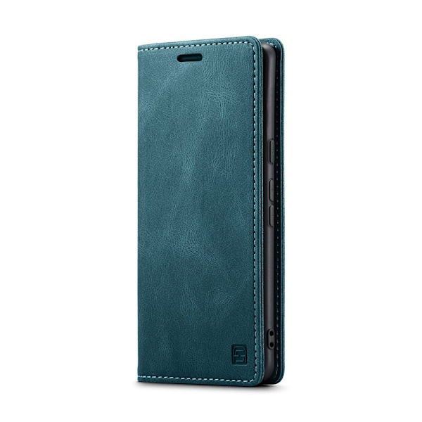 AUTSPACE Google Pixel 8 Pro Wallet Fodral KonstLäder - Blå