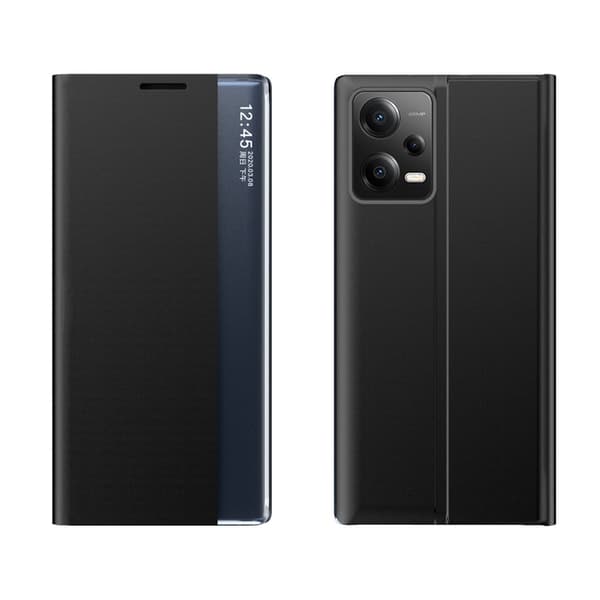 Xiaomi Redmi Note 12 5G/Poco X5 5G Mobilcover New Sleep - Sort Svart