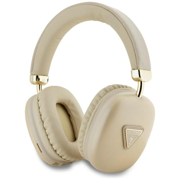 Guess Over-Ear Hörlurar Bluetooth 5.3 Metallic Triangle Logo Guld