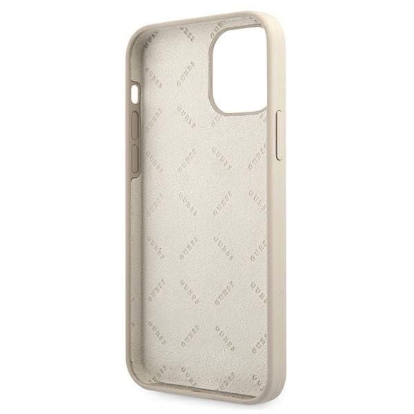 Guess Skal iPhone 12 Mini Silikon Vintage - Rosa/Grå Rosa