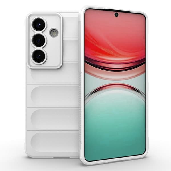 AMORUS Mobilskal till Galaxy S26/S26 Pro Soft TPU Rugged - Vit Vit