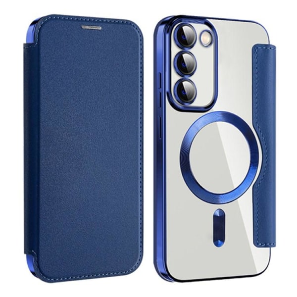 BOOM Galaxy S23 Plus Magsafe lompakkokotelo RFID Flip - Sapphire