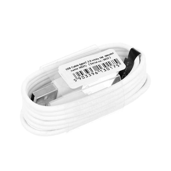USB-C till USB-A kabel 2m HD22 - Vit Vit