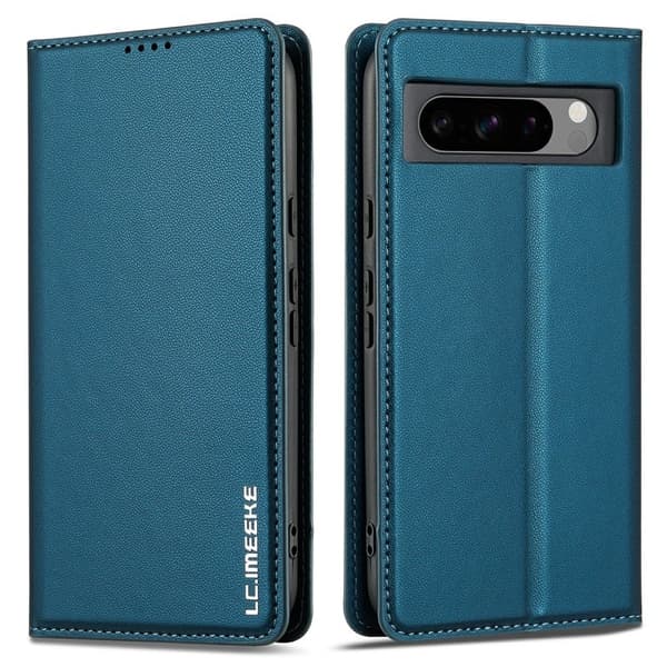 LC.IMEEKE L1 Series Google Pixel 8 Pro Plånboksfodral Konstläder - Blå