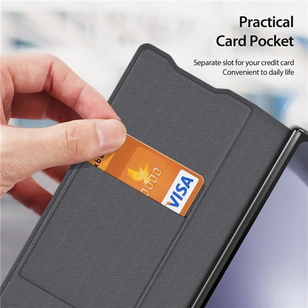 Dux Ducis Galaxy Z Fold 6 Plånboksfodral Fitt Kickstand - Grå Grå