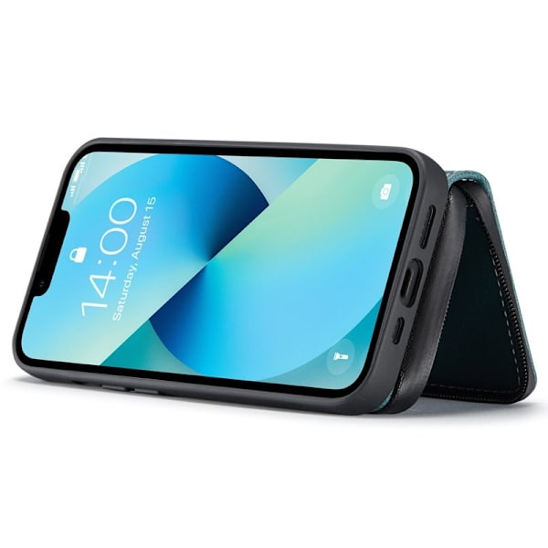 JEEHOOD Mobilskal till iPhone 14 Plus Shockproof KonstLäder Blå