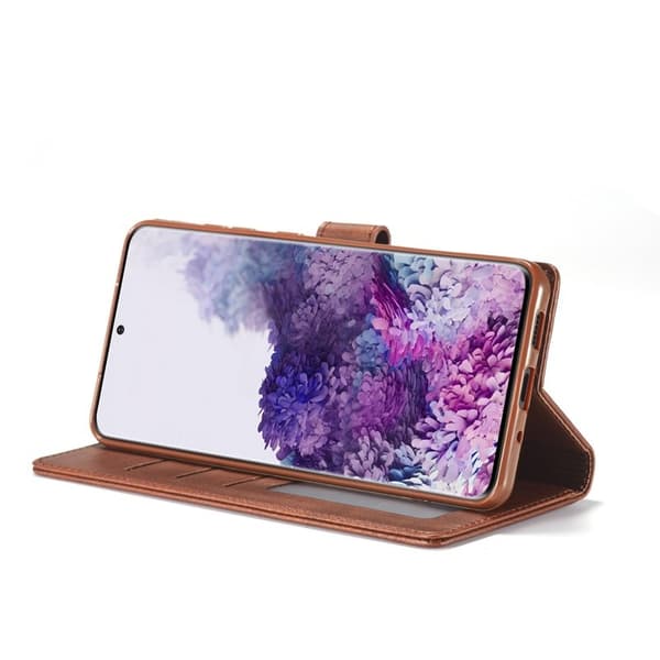 LC.IMEEKE Samsung Galaxy S20 Plus Plånboksfodral Konstläder - Brun