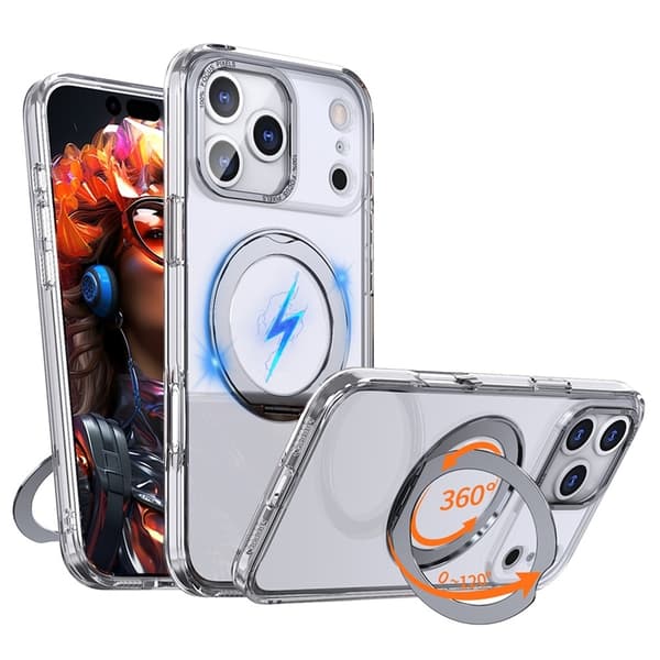 Mobilskal till iPhone 17 Pro Max MagSafe Kickstand - Transparent Transparent