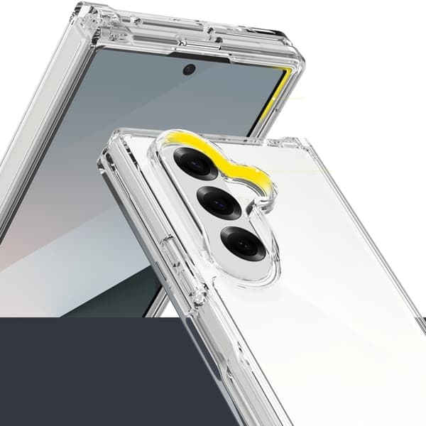 Tech-Protect Mobilskal till Galaxy Z Fold 7 Flexair Hybrid - Clear Transparent
