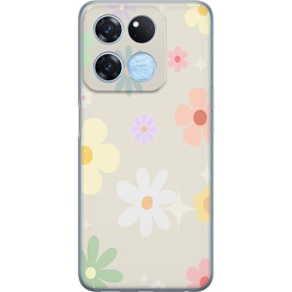 Mobilskal till OnePlus Ace Racing med fejdande blommor