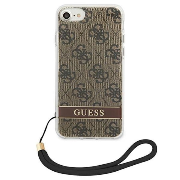 Guess iPhone 7/8/SE (2020/2022) Skal Print Strap - Brun