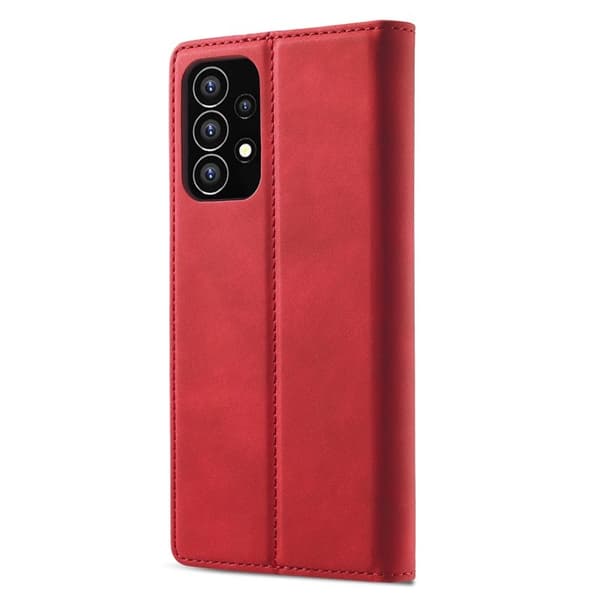 LC.IMEEKE Samsung Galaxy A53 5G Plånboksfodral Konstläder - Röd