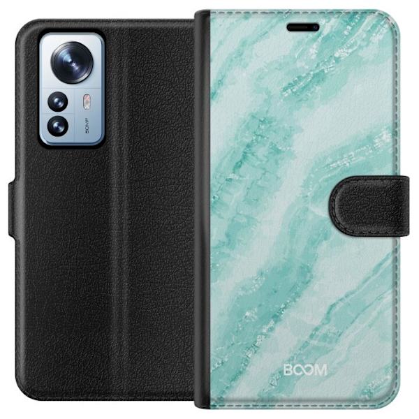 Plånboksfodral till Xiaomi 12 Pro med Mint Marble