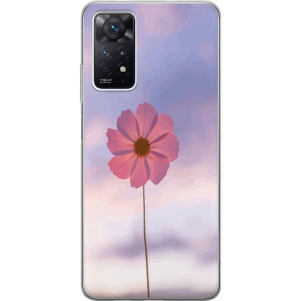 Mobilskal till Xiaomi Redmi Note 11 Pro 5G med Rosa blomma