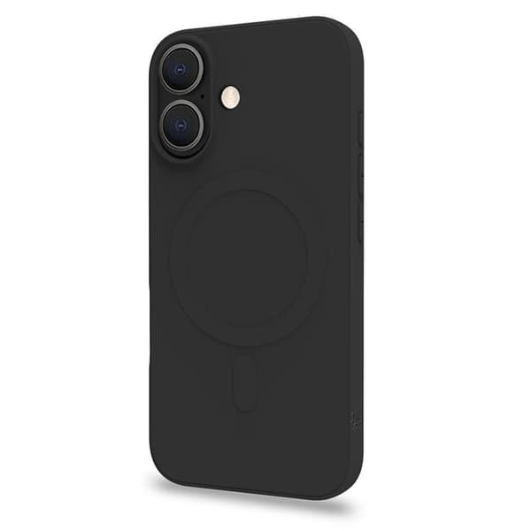 Celly Telefontaske til iPhone 16 MagSafe Soft Rubber - Sort Black