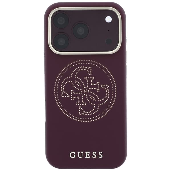 Guess Mobilskal För iPhone 18 Pro/iPhone 17 Pro Magsafe Perforated 4G Gold Logo