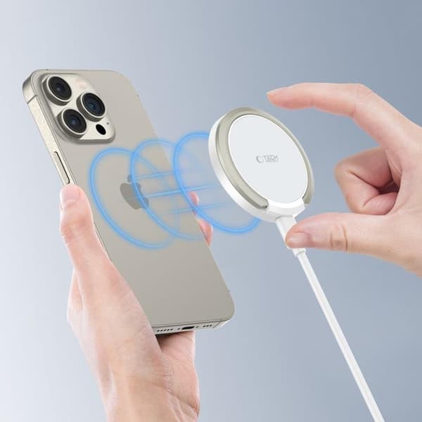Tech-Protect Trådløs Oplader Magsafe QI15W-A33 - Hvid Vit