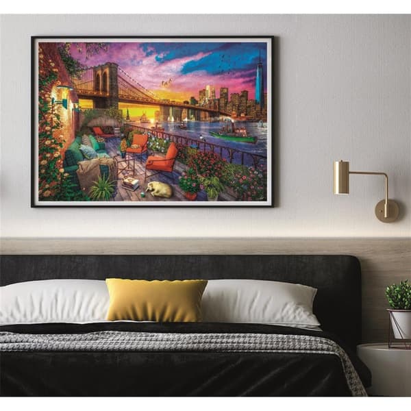 CLEMENTONI Pussel 3000 Pcs High Quality Collection Manhattan Balcony Sunset