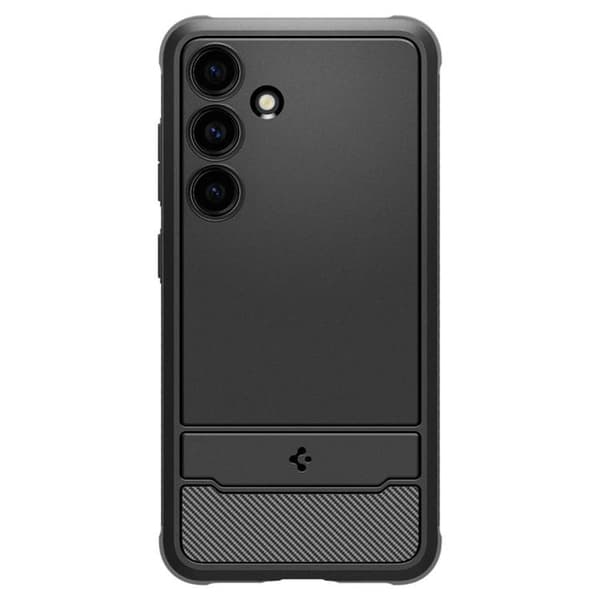 Spigen Galaxy S24 Mobilcover Rugged Armor - Mat Sort Svart