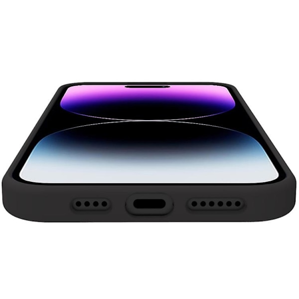 Celly iPhone 15 Pro Max Mobilskal Cromo Soft Rubber - Svart Svart