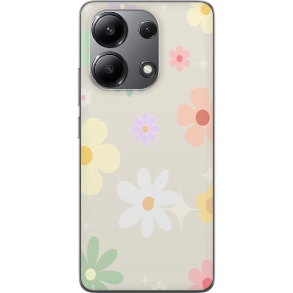 Mobilskal till Xiaomi Redmi Note 13 4G med fejdande blommor