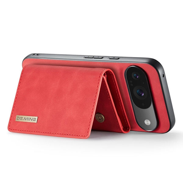 DG.MING Google Pixel 10 Pro/10 Plånboksfodral Detatchable M1 Röd