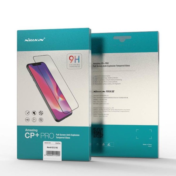Nillkin OnePlus Nord CE 2 5G Härdat Glas Skärmskydd 0.2mm 9H, Sv